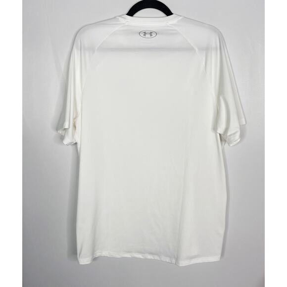 Under Armour Mens L Set of 3 The Tech Tees Crew Neck Short Sleeve Red White Blue - Picture 3 of 16